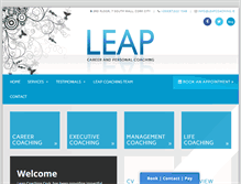 Tablet Screenshot of leapcoaching.ie